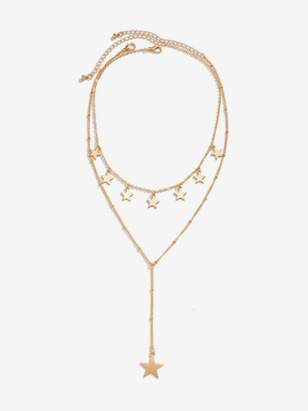 ネックレス ゴールド メタリック メタル チェーン レディース ジュエリー