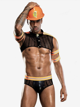 男性のセクシーな衣装ハロウィン大人のトップのかぶとタイツポリエステルナイトクラブウェアセクシーなランジェリー