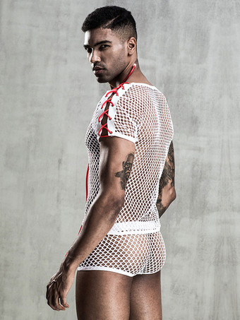 男性セクシーコスチュームハロウィン大人用トップパンツポリエステルナイトクラブウェアランジェリー