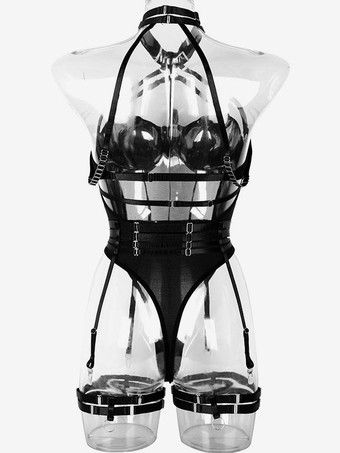 テディ ランジェリー ブラック ポリエステル テディ 女性用