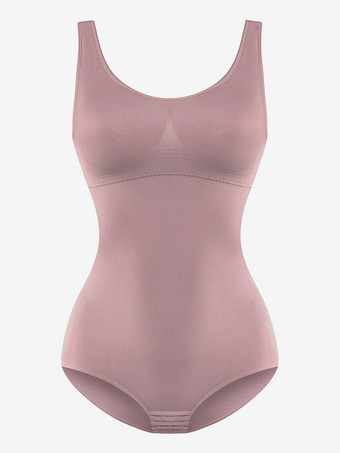 ランジェリー シェイプウェア カメオ ピンク ノースリーブ U ネック シェイプウェア
