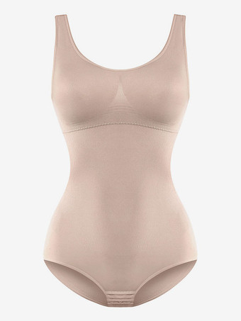 ランジェリー シェイプウェア カメオ ピンク ノースリーブ U ネック シェイプウェア