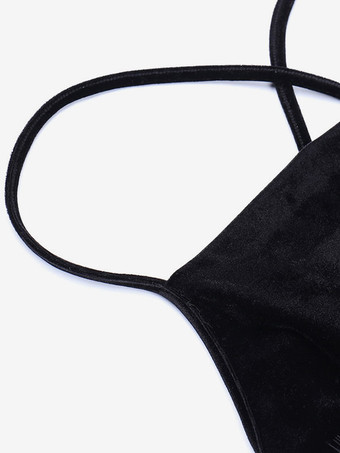 Maxi vestito cinghie collo senza maniche in poliestere sexy abito lungo fino al pavimento