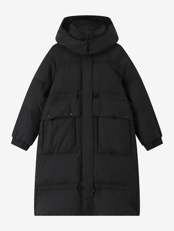 ロング ダウン コート カジュアル 冬 アウター女性用