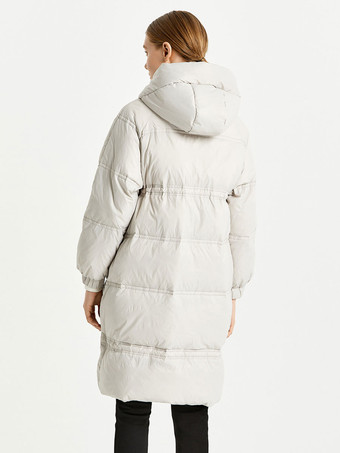 ロング ダウン コート カジュアル 冬 アウター女性用