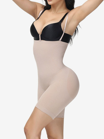 シェイプウェア ブラック ノースリーブ ストラップ ネック ランジェリー ボディシェイパー