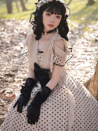 スウィートロリータドレス 半袖 ボウドレス