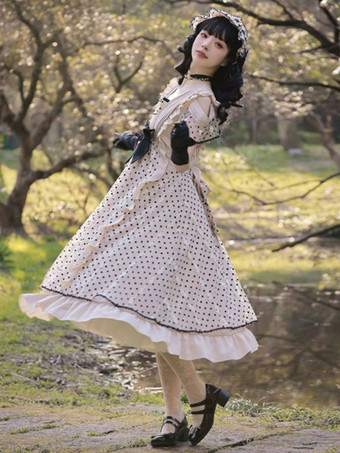 スウィートロリータドレス 半袖 ボウドレス