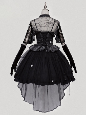 ゴスロリ スカート ブラック チェーン ロリータ スカート