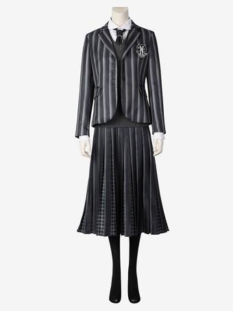 The Addams Family 2022 Wednesday Wednesday Addams Cosplay Costume