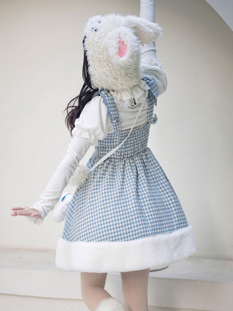 甘いロリータ ドレス ポリエステル ノースリーブ ドレス