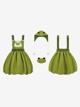 Robe Sweet Lolita Robe sans manches en polyester à pompons