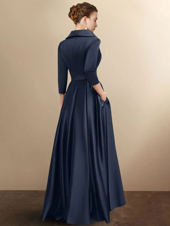 ブライダルマザードレス七分袖 Aラインサッシュ ウェディングゲストドレス 自由なカスタマイズ