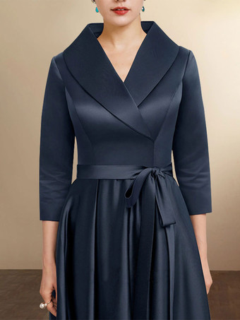 ブライダルマザードレス七分袖 Aラインサッシュ ウェディングゲストドレス 自由なカスタマイズ