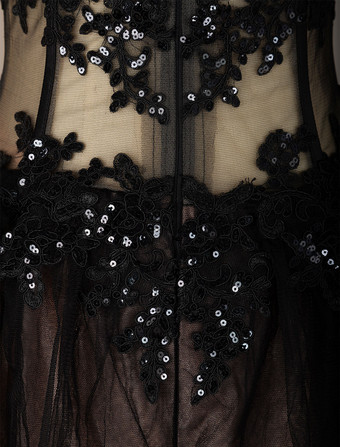 Black Wedding Dresses Tulle Princess Silhouette Sleeveless Low Rise Waist Lace Court Train Bridal Gown Free Customization