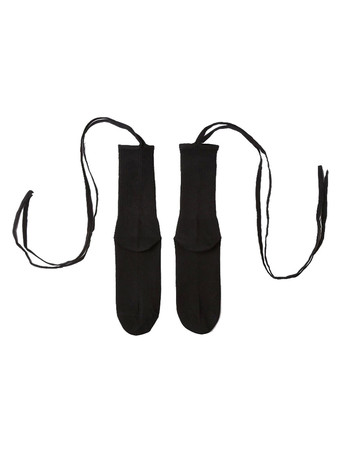 ロリータストッキングレースアップポリエステルロリータアクセサリー ブラック