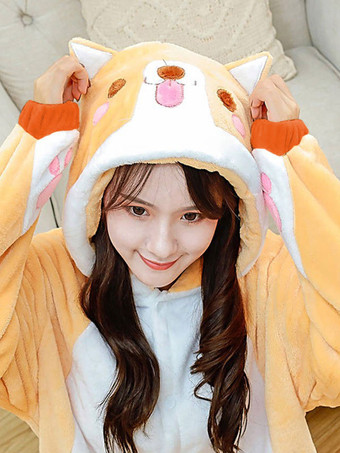 着ぐるみパジャマ柴犬犬カバーオール大人ユニセックスフランネル冬パジャマコスチュームコスプレカーニバル