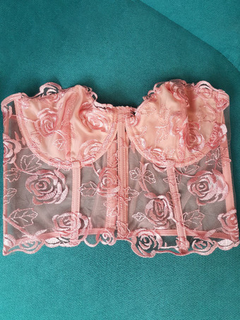 ピンクランジェリー ブラジャー女性ブラジャー ブラック ポリエステル レース セクシーなホット下着