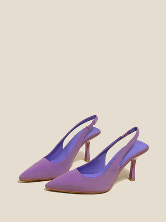 Purple Women's High Heels Stiletto Heel Polyester Pumps
