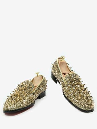 SPK24 Men's Vintage Spikes Loafer Dress Shoes