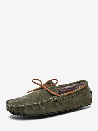 グリーン メンズ ベルギーローファー タイモカシン ドライビングローファー