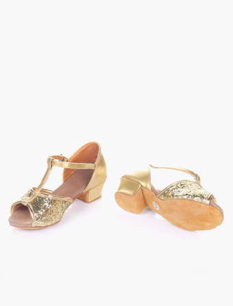 キラキラ　ボールルーム　ダンスシューズ　2025　オープントゥ　ソフトソール　ラテンダンスシューズ　子供用