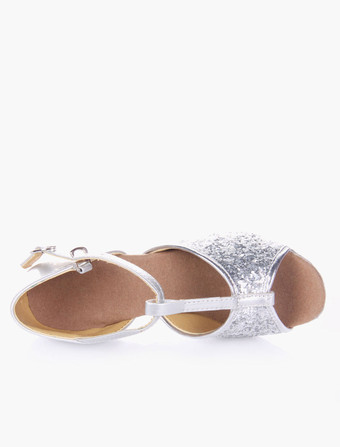 キラキラ　ボールルーム　ダンスシューズ　2025　オープントゥ　ソフトソール　ラテンダンスシューズ　子供用