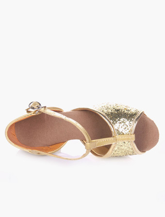 キラキラ　ボールルーム　ダンスシューズ　2025　オープントゥ　ソフトソール　ラテンダンスシューズ　子供用