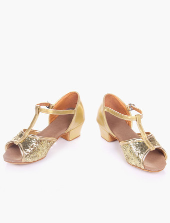 キラキラ　ボールルーム　ダンスシューズ　2025　オープントゥ　ソフトソール　ラテンダンスシューズ　子供用