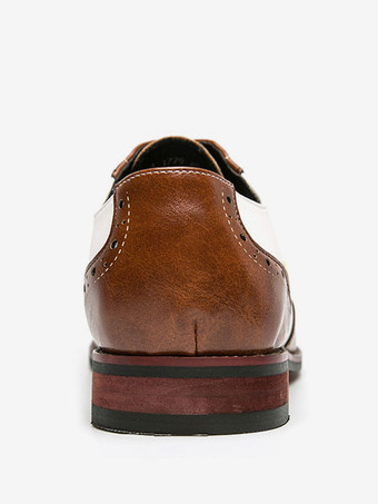 Oxfords Shoes For Men Modern Round Toe Strap Adjustable Wingtips Shoes Brogues Shoes