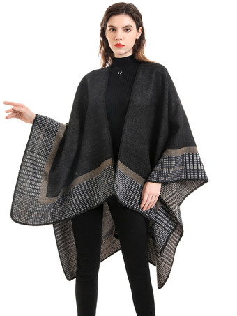 Printed Wrap Shawl Oversized Spring Outerwear For Women