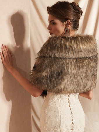 ファー コート シャンパンカラー エコファーコート 女性用 レディースアウター フェイクファー ポリエステル レディースファッション