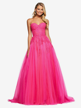 ローズレッドブラックウエディングドレスストラップレス A ライン ノースリーブ レース パーティー ドレス無料カスタマイズ