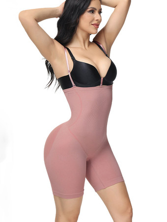 カメオピンクシェイプウェア ブラック ノースリーブ ストラップ ネック ランジェリー ボディシェイパー