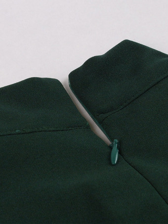 ボディコンドレス　ダークグリーン　カジュアル　半袖　二次会　お呼ばれ　発表会　ペンシルドレス