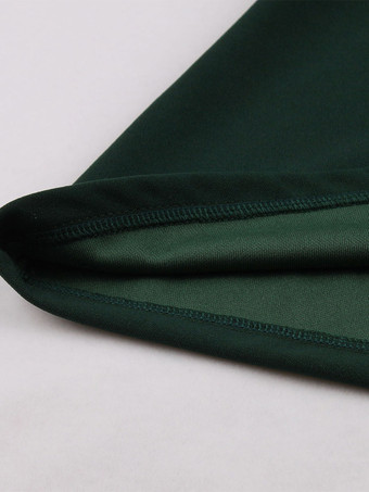 ボディコンドレス　ダークグリーン　カジュアル　半袖　二次会　お呼ばれ　発表会　ペンシルドレス