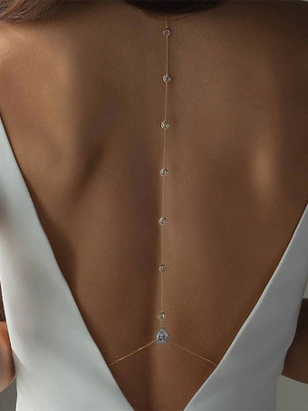 Colliers de mariage Collier de mariage en argent avec strass