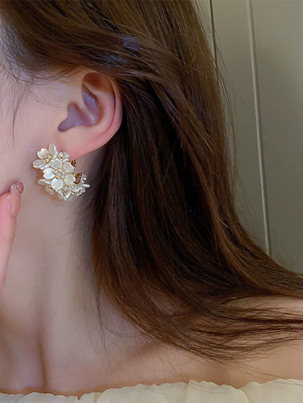 ブライダル イヤリング ラインストーン 女の子用 ラインストーン ピアス ウェディング ジュエリー