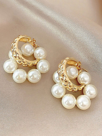 ゴールド ブライダル イヤリング ラインストーン レディース ラインストーン ピアス ウェディング ジュエリー