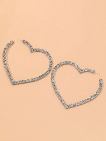 ゴールド ブライダル イヤリング ラインストーン レディース ラインストーン ピアス ブライダル ジュエリー