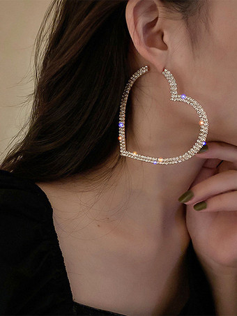 ブライダル イヤリング ラインストーン レディース ラインストーン ピアス ブライダル ジュエリー