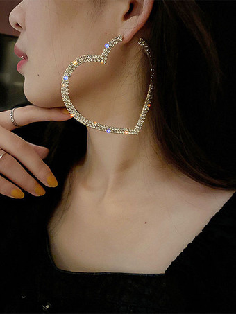 ブライダル イヤリング ラインストーン レディース ラインストーン ピアス ブライダル ジュエリー