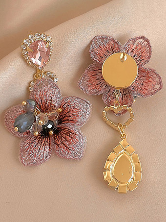 ウェディング イヤリング ラインストーン 女の子用 ラインストーン ピアス ブライダル ジュエリー