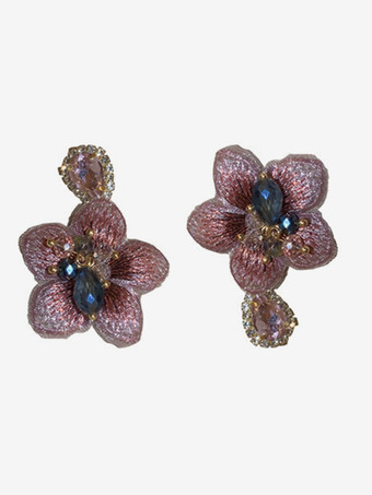 ウェディング イヤリング ラインストーン 女の子用 ラインストーン ピアス ブライダル ジュエリー