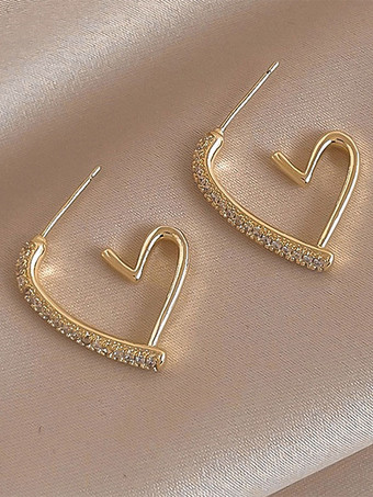 ブライダル イヤリング ラインストーン 女の子用 ラインストーン ピアス ウェディング ジュエリー