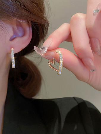 ブライダル イヤリング ラインストーン 女の子用 ラインストーン ピアス ウェディング ジュエリー