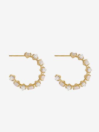 ブライダル イヤリング ラインストーン レディース ラインストーン ピアス ブライダル ジュエリー