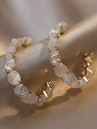 ブライダル イヤリング ラインストーン レディース ラインストーン ピアス ブライダル ジュエリー