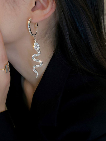 ウェディング イヤリング ラインストーン レディース ラインストーン ピアス ブライダル ジュエリー