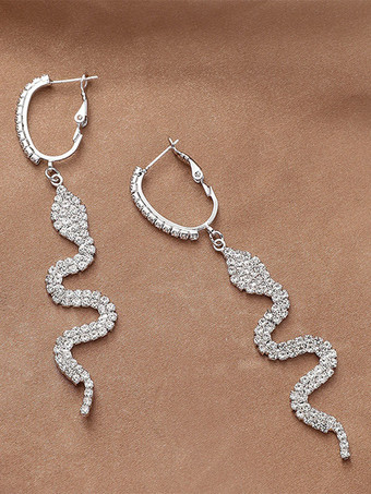 ウェディング イヤリング ラインストーン レディース ラインストーン ピアス ブライダル ジュエリー